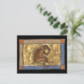 Middeleeuwse Bestiaire Aap 1270 Briefkaart (Staand voorkant)