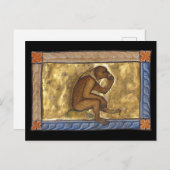 Middeleeuwse Bestiaire Aap 1270 Briefkaart (Voorkant / Achterkant)