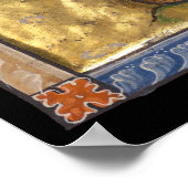 Middeleeuwse Bestiaire Aap 1270 Poster (Hoek)