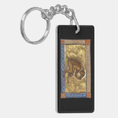 Middeleeuwse Bestiaire Aap 1270 Sleutelhanger (Voorkant Links)