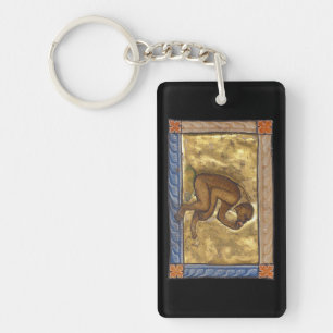 Middeleeuwse Bestiaire Aap 1270 Sleutelhanger
