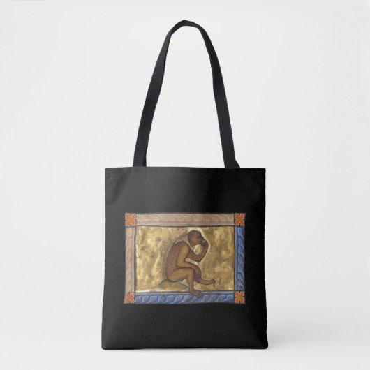 Middeleeuwse Bestiaire Aap 1270 Tote Bag (Voorkant)