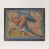Middeleeuwse Bestiaire Draak 1270 Legpuzzel (Horizontaal)