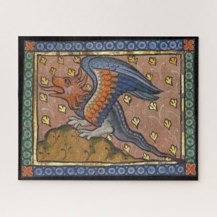 Middeleeuwse Bestiaire Draak 1270 Legpuzzel