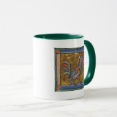 Middeleeuwse Bestiaire Haan c. 1270 Mok (Voorkant rechts)