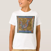 Middeleeuwse Bestiaire Haan c. 1270 T-shirt (Voorkant)