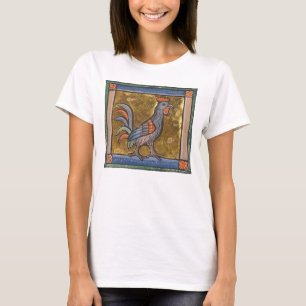 Middeleeuwse Bestiaire Haan c. 1270 T-shirt