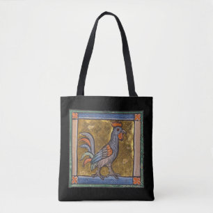 Middeleeuwse Bestiaire Haan c. 1270 Tote Bag