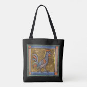 Middeleeuwse Bestiaire Haan c. 1270 Tote Bag (Achterkant)