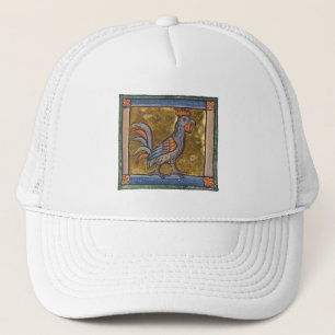 Middeleeuwse Bestiaire Haan c. 1270 Trucker Pet