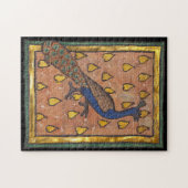 Middeleeuwse Bestiarium Pauw c. 1270 Legpuzzel (Horizontaal)