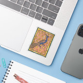 Middeleeuwse Bestiarium Pauw c. 1270 Sticker (Laptop met iPhone)