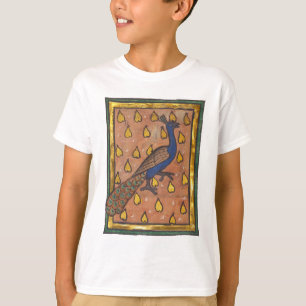 Middeleeuwse Bestiarium Pauw c. 1270 T-shirt