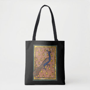 Middeleeuwse Bestiarium Pauw c. 1270 Tote Bag