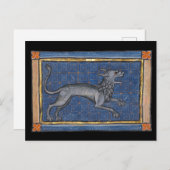 Middeleeuwse Bestiary Hyena c. 1270 Briefkaart (Voorkant / Achterkant)
