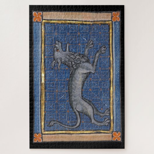 Middeleeuwse Bestiary Hyena c. 1270 Legpuzzel (Verticaal)