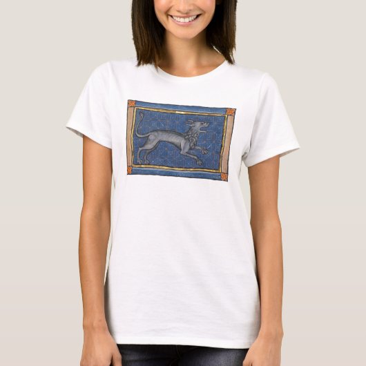 Middeleeuwse Bestiary Hyena c. 1270 T-shirt (Voorkant)