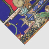 MIDDELEEUWSE BESTIARY MAKEN MUZIEK Uilen, Konijnen Tissuepapier (Detail)