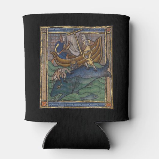 Middeleeuwse Bestiary Whale 1270 Blikjeskoeler (Achterkant)