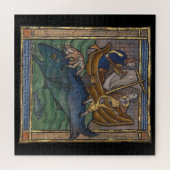 Middeleeuwse Bestiary Whale 1270 Legpuzzel (Horizontaal)