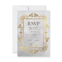 Middeleeuwse Beton&Gold RSVP