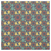 Middeleeuwse blauwe geometrisch stof (Swatch)
