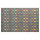 Middeleeuwse blauwe geometrisch stof (Fat Quarter)