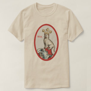 Middeleeuwse "Blep" kat T-shirt
