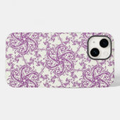 middeleeuwse bloem patroon telefoon geval Case-Mate iPhone case (Achterkant (horizontaal))