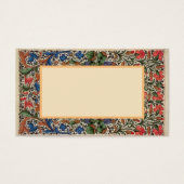 Middeleeuwse bloemen visitekaartje (Voorkant)