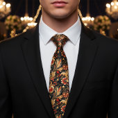 Middeleeuwse  Bloemenkunst Stropdas