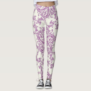 middeleeuwse bloempatroonleggingen leggings