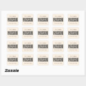 Middeleeuwse bomen Ex Libris boekplaat, Boeklabels Vierkante Sticker (Vel)
