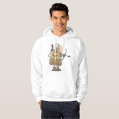 Middeleeuwse Boogschutter Krijger Grappige Ridder  Hoodie (Voorkant volledig)