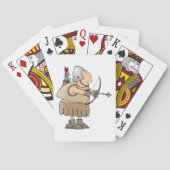 Middeleeuwse Boogschutter Krijger Grappige Ridder  Pokerkaarten (Achterkant)