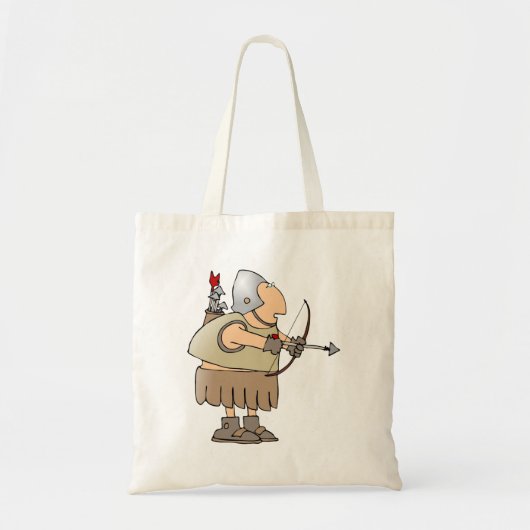 Middeleeuwse Boogschutter Krijger Grappige Ridder Tote Bag (Voorkant)