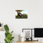 Middeleeuwse Bos Prins Fantasie Portret Poster (Thuiskantoor)