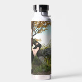 Middeleeuwse Bos Prins Fantasie Portret Waterfles (Links)