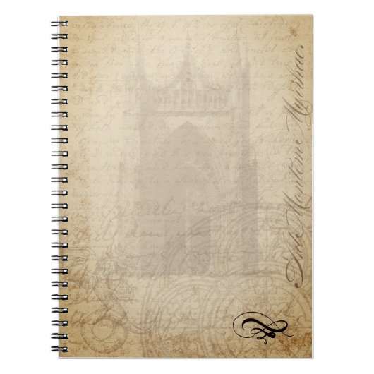 Middeleeuwse Briefhoofd - Palimpsest Notitieboek (Voorkant)