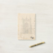 Middeleeuwse Briefhoofd - Palimpsest Post-it® Notes (Op bureau)