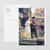 Middeleeuwse bruiloft Romance Briefkaart (Voorkant / Achterkant)