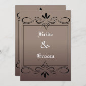 Middeleeuwse bruiloft uitnodiging (Voorkant / Achterkant)