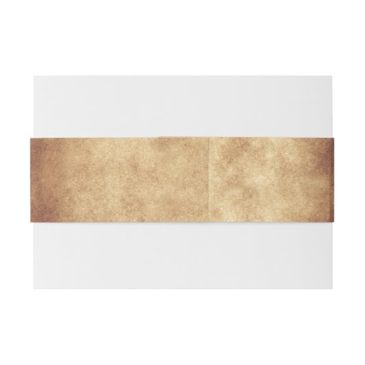 Middeleeuwse Bruiloftsuitnodiging buikband Uitnodigingen Wikkel (Achterkant Voorbeeld)