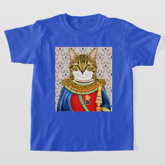 Middeleeuwse Cat Prince Kind T-shirt (Laagn)