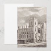 Middeleeuwse christelijke kerk kaart (Voorkant / Achterkant)