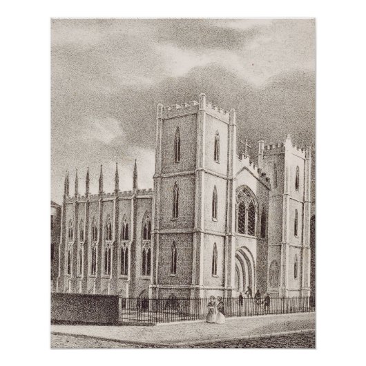 middeleeuwse Christelijke kerk Perfect Poster (Voorkant)