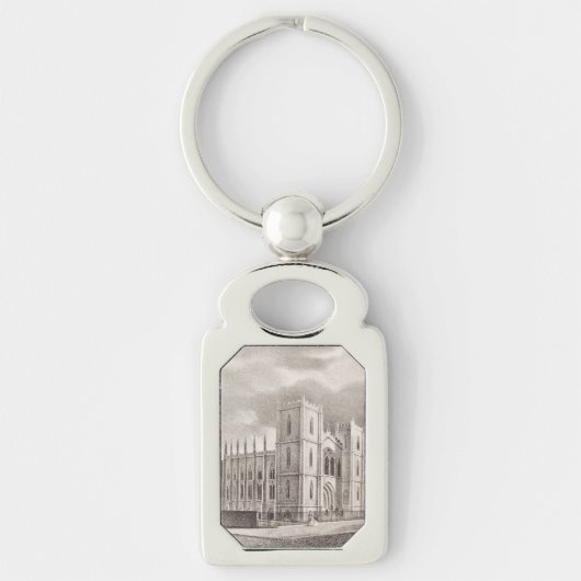 Middeleeuwse christelijke kerk sleutelhanger (Voorkant)