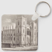 Middeleeuwse christelijke kerk sleutelhanger (Achterkant)