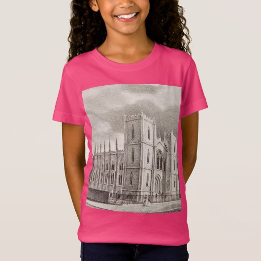 Middeleeuwse Christelijke Kerk T-shirt (Voorkant)