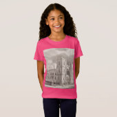 Middeleeuwse Christelijke Kerk T-shirt (Voorkant volledig)